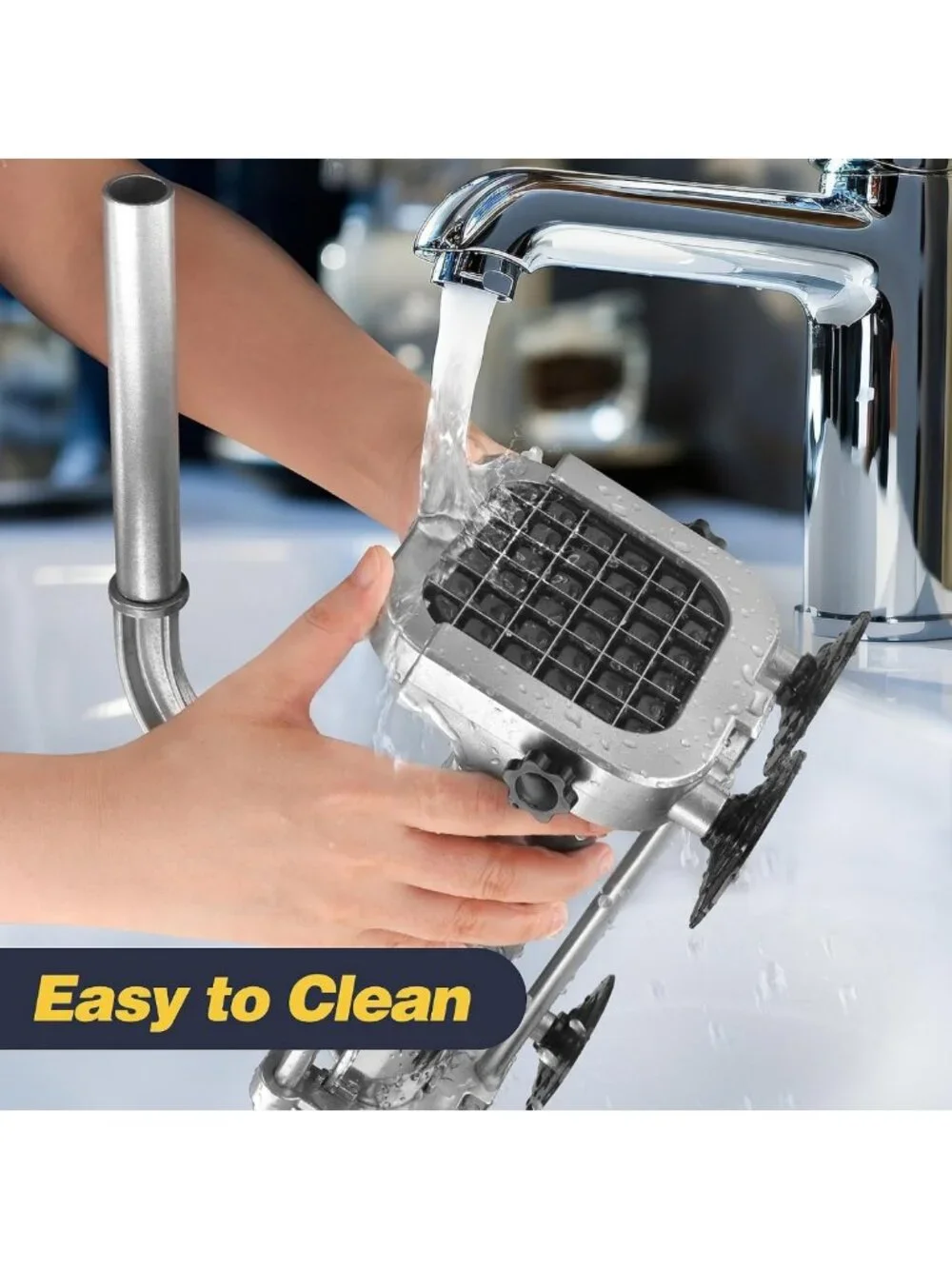 Professional French Fry Cutter & Vegetable Slicer with Stainless Steel Blades